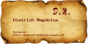 Dietrich Magdolna névjegykártya