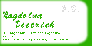 magdolna dietrich business card